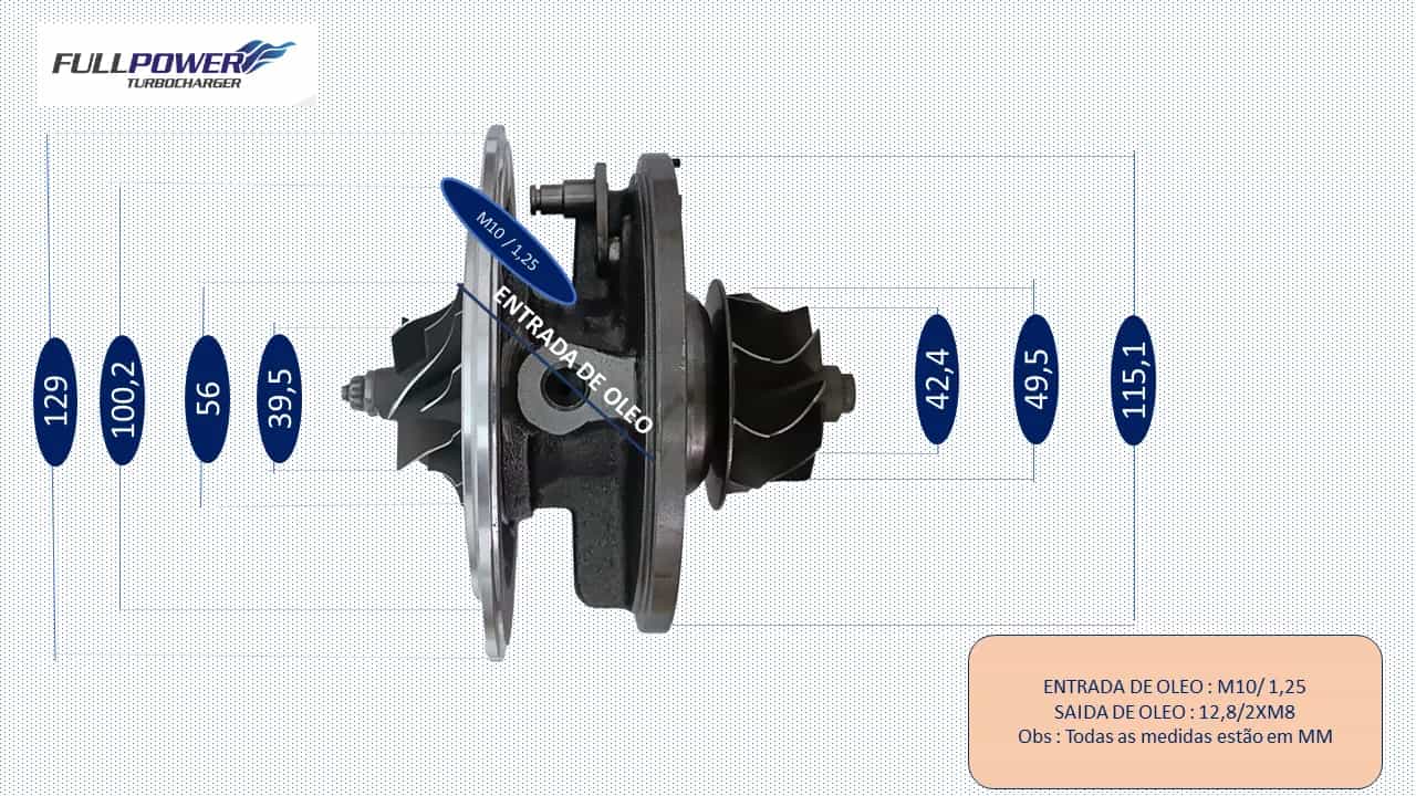 GT2256V  - ACCELO 715C  COM GEOMETRIA - CORE TURBO - miniatura 7
