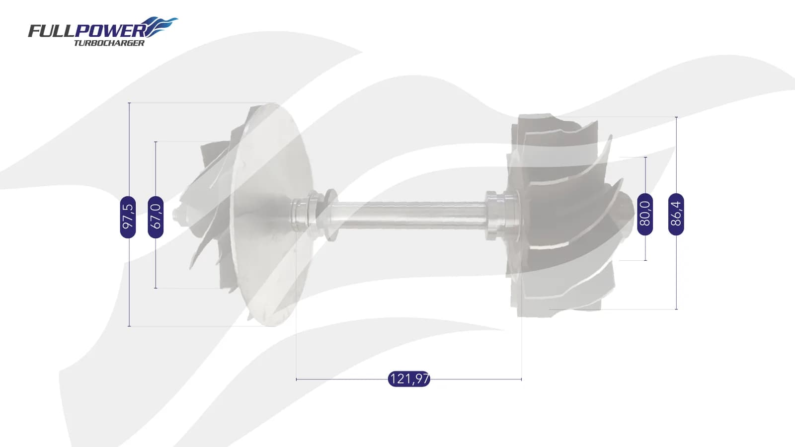 Desenho técnico de medidas - Eixo Rotor HX55 - SCANIA EVOLUTION - 1