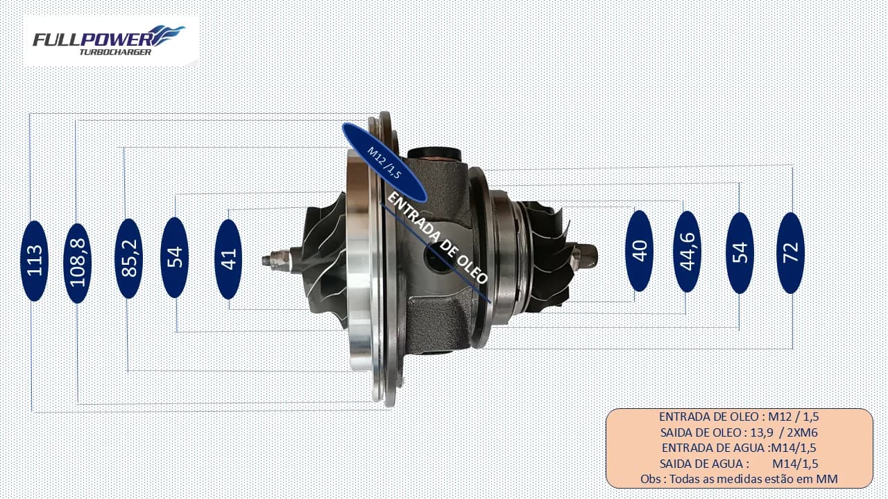 Desenho técnico de medidas - K03 PASSAT VARIANT 2.0 FSI 200 HP - 1