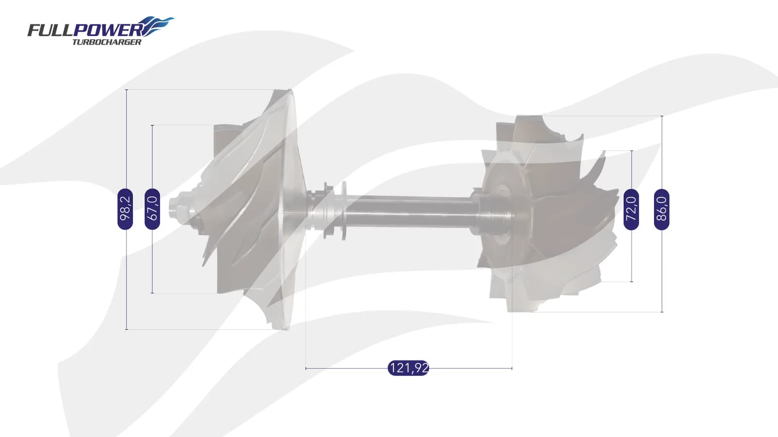 Desenho técnico de medidas - Eixo Rotor HX50 - SCANIA 124 COM BOMBA INJETORA - 1