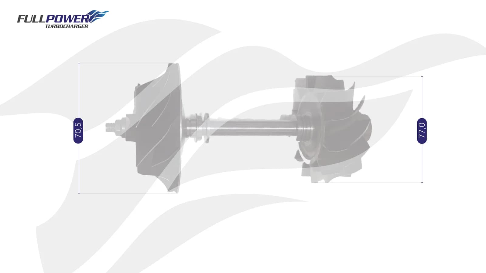 Desenho técnico de medidas - Eixo Rotor HE500WG SCANIA EURO5 - 1