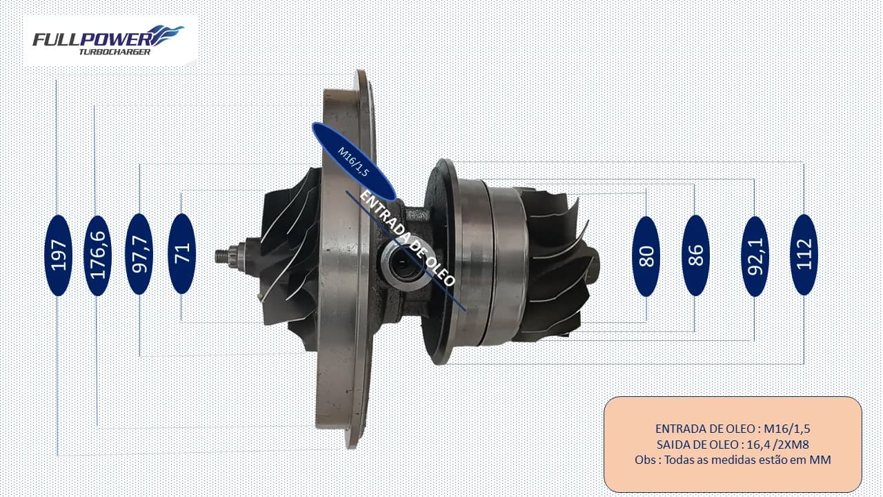 Desenho técnico de medidas - HX55W CUMMINS INDUSTRIAL - 1