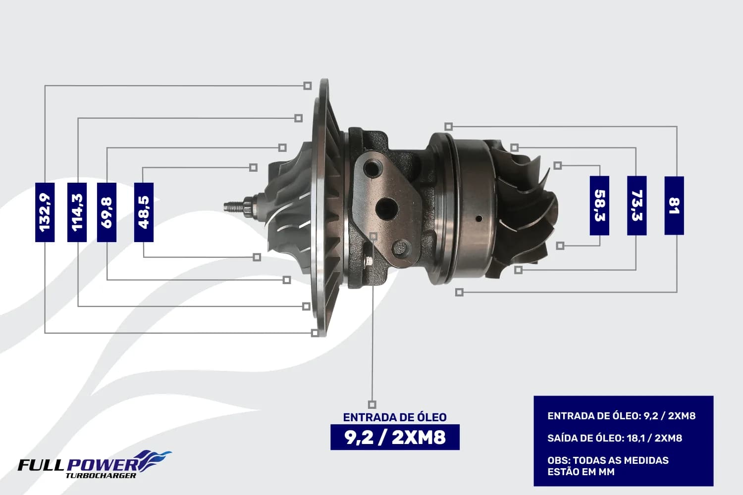 Desenho técnico de medidas - TC57 NEW HOLLAND GENESIS 6.6L - 1