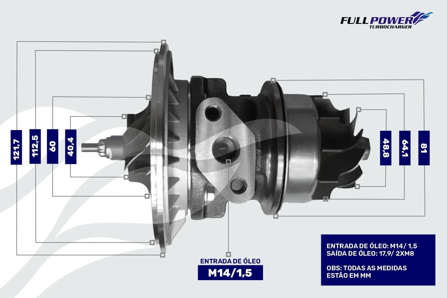 Desenho técnico de medidas - TA3123  JCB DIESELMAX 92CV  MOTOR 448 / BS3 - 1