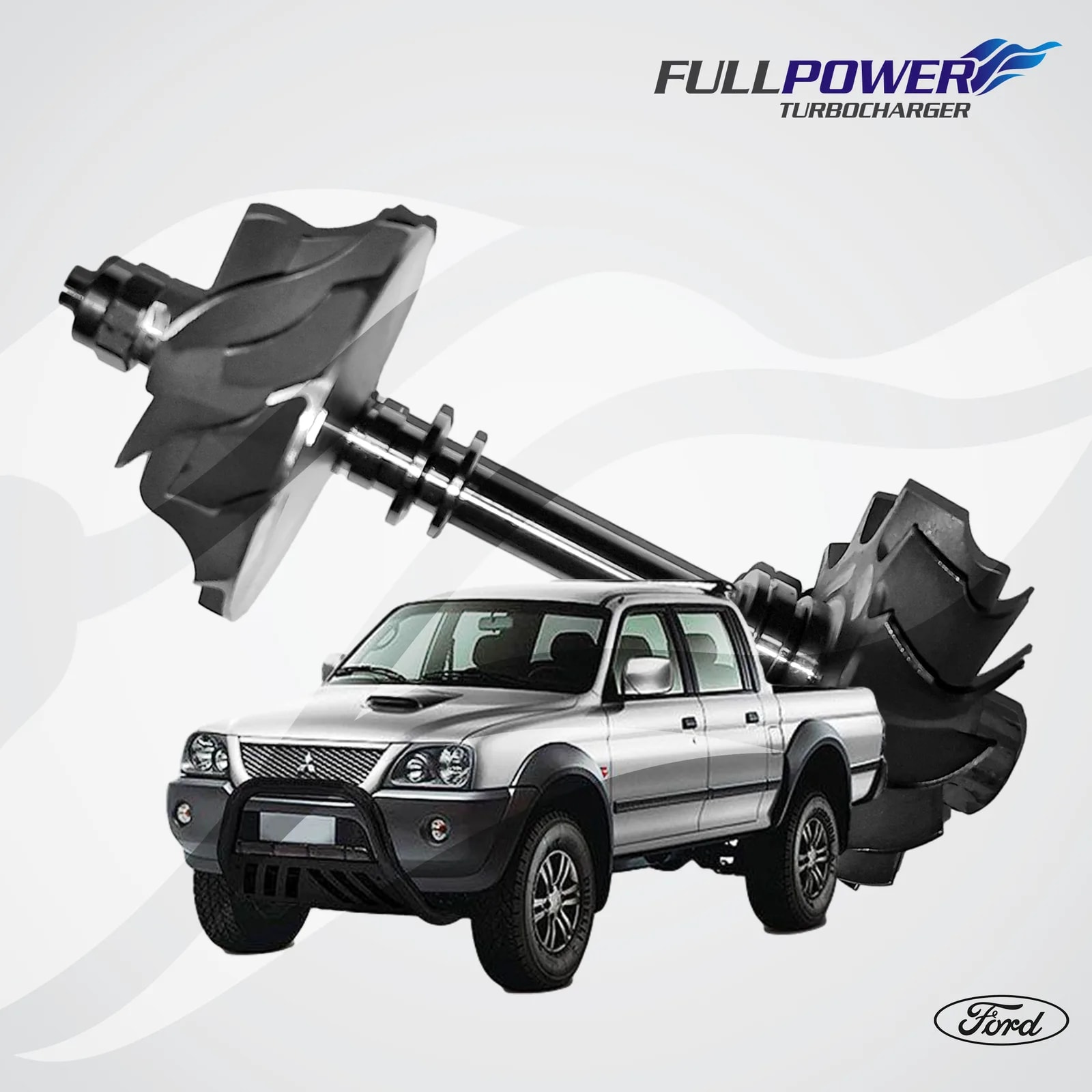 Eixo Rotor TD04 / TD0410T MITSUBISHI L200 GLS QUADRADA - miniatura 7