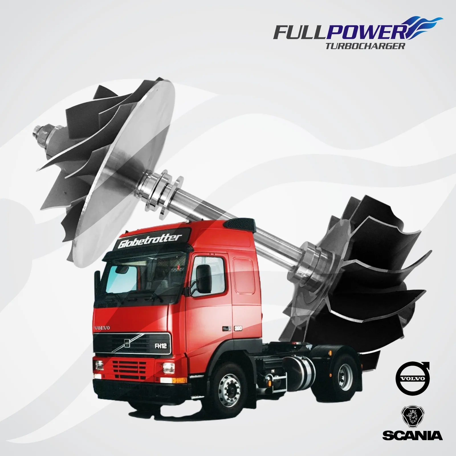 Eixo Rotor HX55 - FH12/D12C - VOLVO - miniatura 7