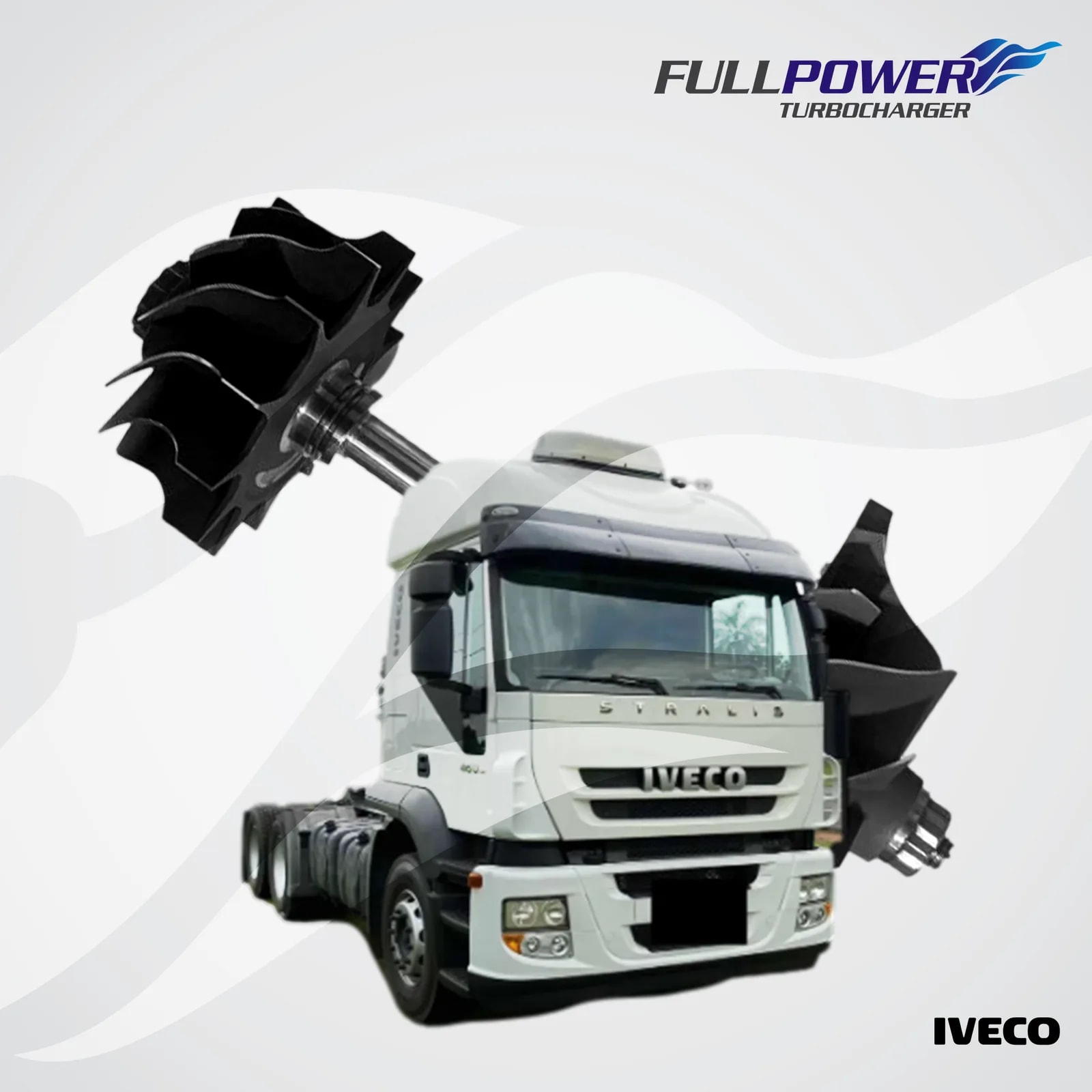 Eixo Rotor HE551W IVECO STRALIS - 460 NR E5 - 440/480 EIXO 70 MM - miniatura 6